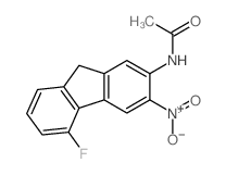 Acetamide,N-(5-fluoro-3-nitro-9H-fluoren-2-yl)-结构式