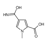 1H-Pyrrole-2-carboxylicacid,4-(aminocarbonyl)-1-methyl-(9CI) structure