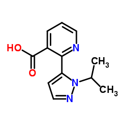 2-(1-Isopropyl-1H-pyrazol-5-yl)nicotinic acid Structure