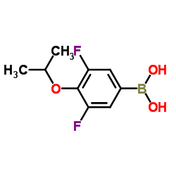 (3,5-Difluoro-4-isopropoxyphenyl)boronic acid结构式