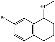 (7-Bromo-1,2,3,4-tetrahydro-naphthalen-1-yl)-methyl-amine结构式