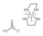 trans-Difluorodiaethylendiaminkobalt(III)-nitrat结构式