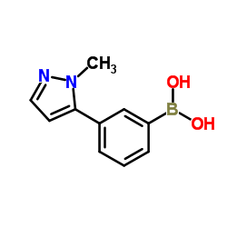[3-(1-Methyl-1H-pyrazol-5-yl)phenyl]boronic acid Structure