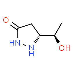 3-Pyrazolidinone,5-(1-hydroxyethyl)-,(R*,R*)-(9CI) structure