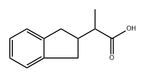 1H-Indene-2-acetic acid, 2,3-dihydro-α-methyl- Structure