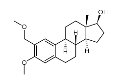 2-Methoxymethyl-oestradiol-3-methylaether结构式