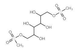 Galactitol,1,6-dimethanesulfonate structure