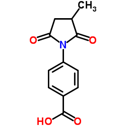 4-(3-Methyl-2,5-dioxo-1-pyrrolidinyl)benzoic acid结构式