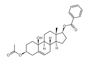 19-Norandrost-5-ene-3β,10β,17β-triol 3-acetate 17-benzoate结构式