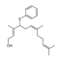 3,7,11-trimethyl-4-(phenylthio)dodeca-2E,6Z,10-trien-1-ol结构式