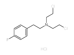 Benzeneethanamine,N,N-bis(2-chloroethyl)-4-fluoro-, hydrochloride (1:1) Structure