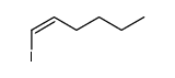 (1Z)-1-Iodo-1-hexene structure