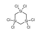 1,1,3,3,5,5-hexachloro-1,3,5-trisilacyclohexane结构式