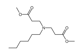 methyl 3-[hexyl(3-methoxy-3-oxopropyl)amino]propanoate结构式