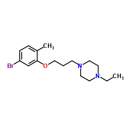 1-[3-(5-Bromo-2-methylphenoxy)propyl]-4-ethylpiperazine Structure