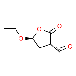 3-Furancarboxaldehyde, 5-ethoxytetrahydro-2-oxo-, trans- (9CI) Structure