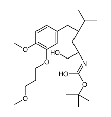 tert-butyl N-[1-hydroxy-4-[[4-methoxy-3-(3-methoxypropoxy)phenyl]methyl]-5-methylhexan-2-yl]carbamate Structure
