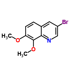 3-Bromo-7,8-dimethoxyquinoline结构式