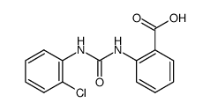 2-(3-(2-chlorophenyl)ureido)benzoic acid结构式