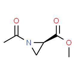 2-Aziridinecarboxylicacid,1-acetyl-,methylester,(2R)-(9CI)结构式