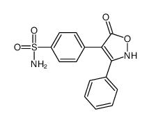 4-(5-oxo-3-phenyl-2H-1,2-oxazol-4-yl)benzenesulfonamide Structure
