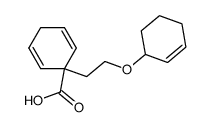 1-[2-(Cyclohex-2-enyloxy)ethyl]cyclohexa-2,5-diene-1-carboxylic acid Structure