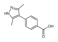 4-(3-二甲基1H吡唑-4-基)-苯甲酸结构式