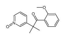 1-(2-methoxyphenyl)-2-methyl-2-(1-oxidopyridin-1-ium-3-yl)propan-1-one Structure