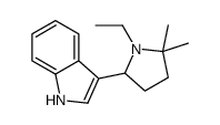 3-(1-Ethyl-5,5-dimethyl-2-pyrrolidinyl)-1H-indole结构式