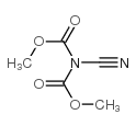 methyl N-cyano-N-methoxycarbonylcarbamate结构式