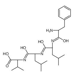 (2S)-2-[[(2S)-2-[[(2S)-2-[[(2S)-2-amino-3-phenylpropanoyl]amino]-4-methylpentanoyl]amino]-4-methylpentanoyl]amino]-3-methylbutanoic acid结构式