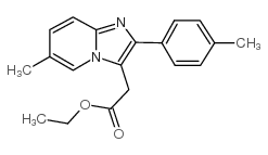 ETHYL 2-(6-METHYL-2-(P-TOLYL)IMIDAZO[1,2-A]PYRIDIN-3-YL)ACETATE Structure