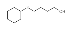 4-cyclohexylsulfanylbutan-1-ol结构式