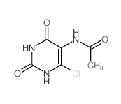 N-(4-chloro-2,6-dioxo-3H-pyrimidin-5-yl)acetamide structure