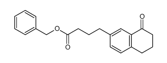 7-[3-(benzyloxycarbonyl)propyl]-1,2,3,4-tetrahydronaphthalen-1-one Structure