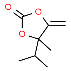 1,3-Dioxolan-2-one,4-methyl-5-methylene-4-(1-methylethyl)-(9CI)结构式