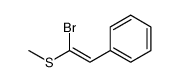 (2-bromo-2-methylsulfanylethenyl)benzene结构式