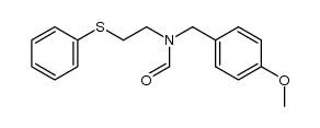 N-(4-methoxybenzyl)-N-(2-(phenylthio)ethyl)formamide结构式