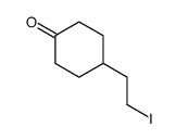 4-(2-iodoethyl)cyclohexan-1-one Structure