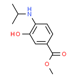 Benzoic acid, 3-hydroxy-4-[(1-methylethyl)amino]-, methyl ester (9CI) Structure