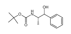 tert-utyl ((2S)-1-hydroxy-1-phenylpropan-2-yl)carbamate结构式