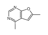 Furo[2,3-d]pyrimidine, 4,6-dimethyl- (8CI,9CI)结构式
