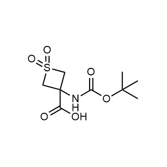 3-((Tert-butoxycarbonyl)amino)thietane-3-carboxylic acid 1,1-dioxide picture