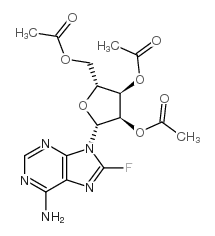 2',3',5'-TRI-O-ACETYL-8-FLUORO ADENOSINE structure