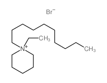 Piperidinium,1-decyl-1-ethyl-, bromide (1:1) Structure