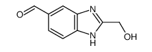 1H-Benzimidazole-5-carboxaldehyde,2-(hydroxymethyl)-(9CI) structure
