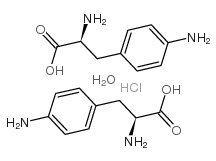 4-Amino-L-phenylalanine hydrochloride hemihydrate Structure