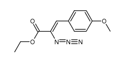 (Z)-ethyl 2-azido-3-(4-methoxyphenyl)acrylate结构式