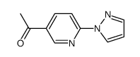 1-(6-(1H-pyrazol-1-yl)pyridin-3-yl)ethanone结构式