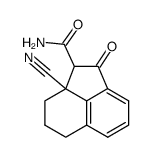 2-Carboxamido-2a-cyan-2a,3,4,5-tetrahydro-acenaphthen-1-on Structure